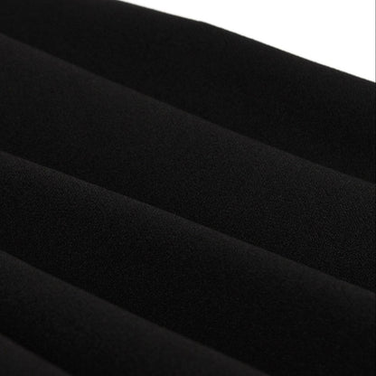 Women's 1950s Contrast Color Block Lapel Collar Belted A-Line Dress