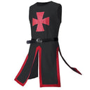 Túnica medieval templaria sin mangas