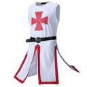 Túnica medieval templaria sin mangas