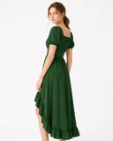 Robe de costume fantaisie elfique verte pour GN 