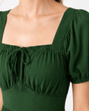 Robe de costume fantaisie elfique verte pour GN 