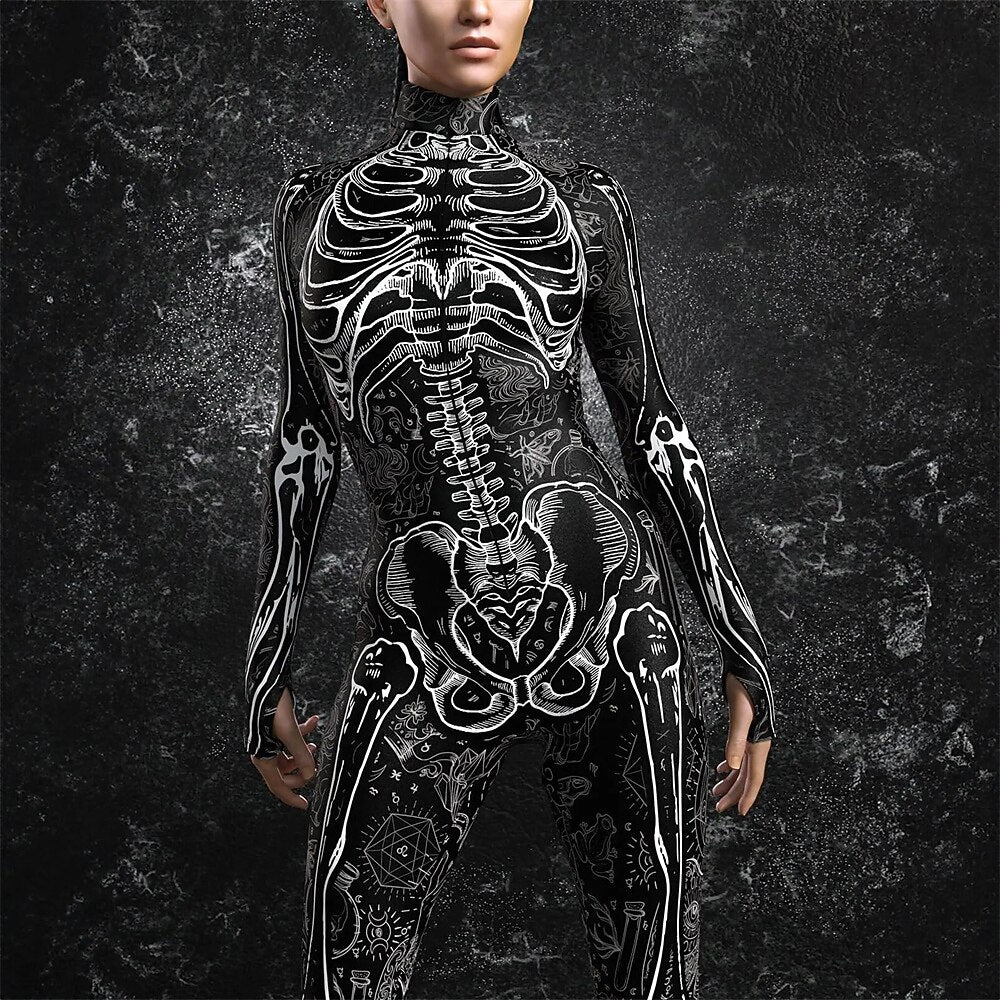 Women’s Full Body Skeleton Catsuit