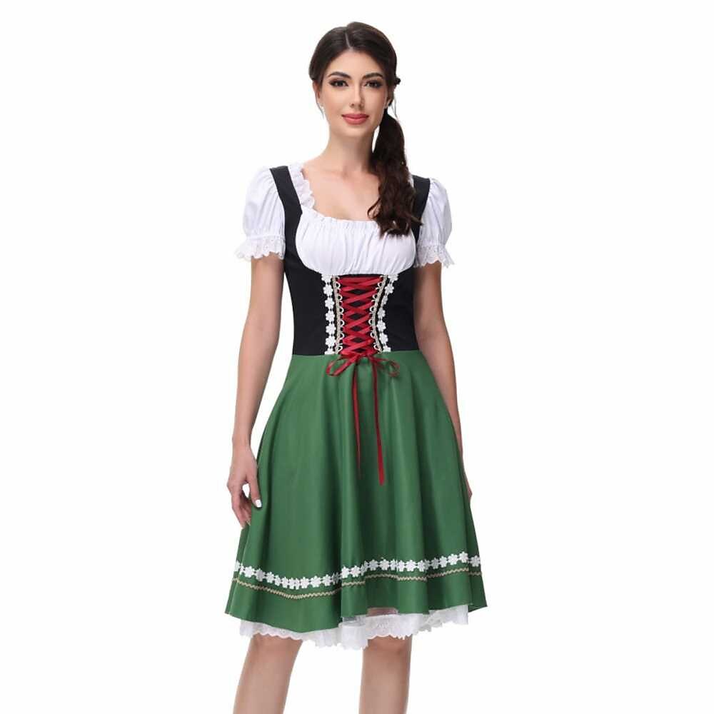 Women's Oktoberfest Dirndl Dress Costume