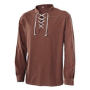 Pirate Style Lace-Up Poet Blouse - Retrorobe