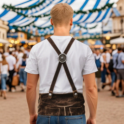 Men's Oktoberfest Lederhosen Graphic T-shirt