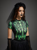Women's Gothic Floral Veil Halloween Headband