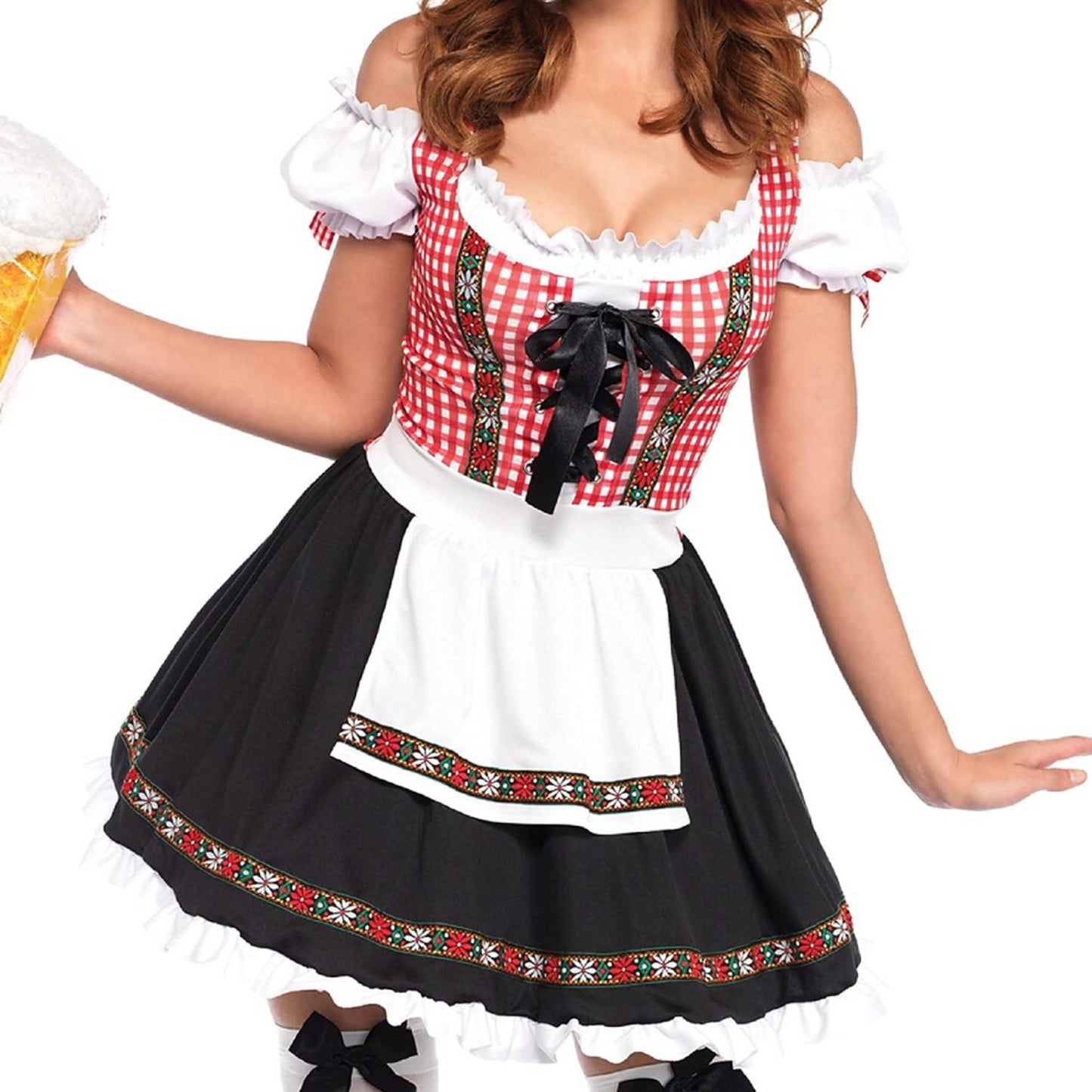 Oktoberfest Trachtenkleider Red Dirndl