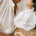 Classic Pleated Bohemian Blouse - Retrorobe