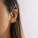 Gothic Elf Ear Cuffs For Women And Girls Cute Cat Ear Wrap Non-Pierced Fake Earrings - Retrorobe