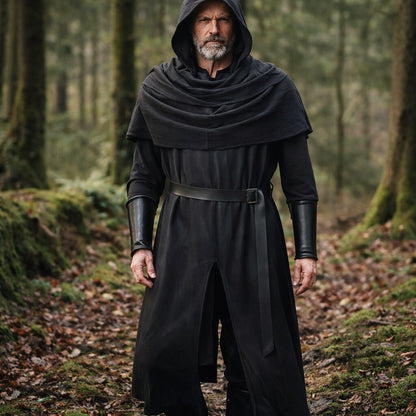Medieval Knight RangerShawls Tunic Set with Belt Arm Bracer
