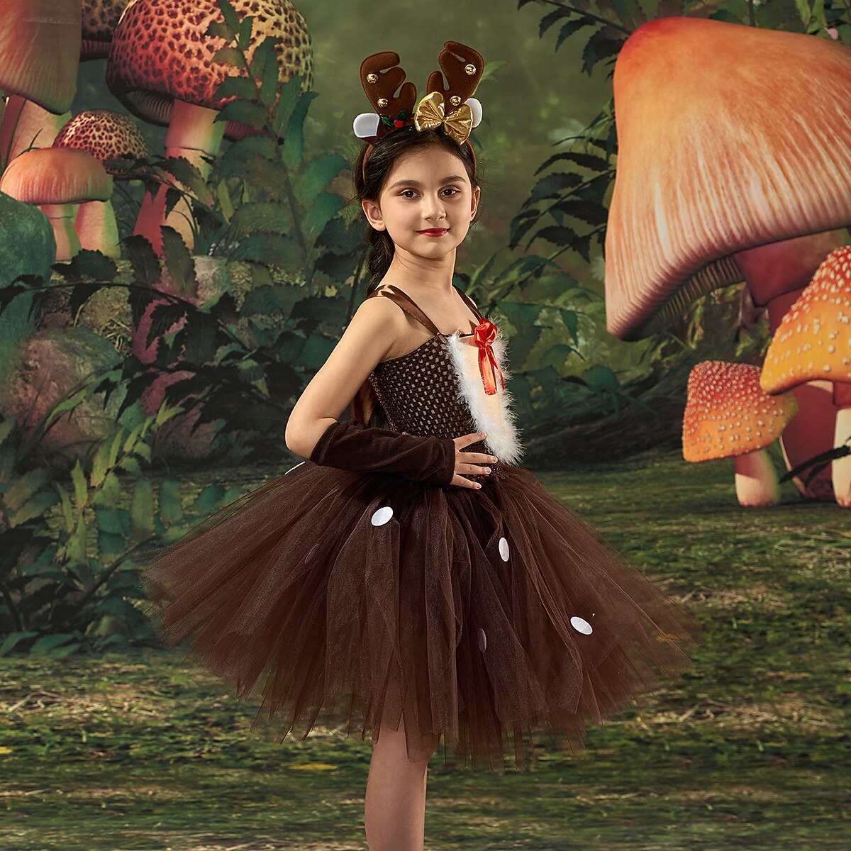 Girls' Reindeer Tutu Dress