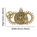 Steampunk Brooch Pin Rudder Brooch Shield Brooch Lapel Pin Badge Brooch - Retrorobe