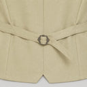 Set da uomo composto da gilet tradizionale marrone anni '20 e berretto da newsboy, 2 pezzi