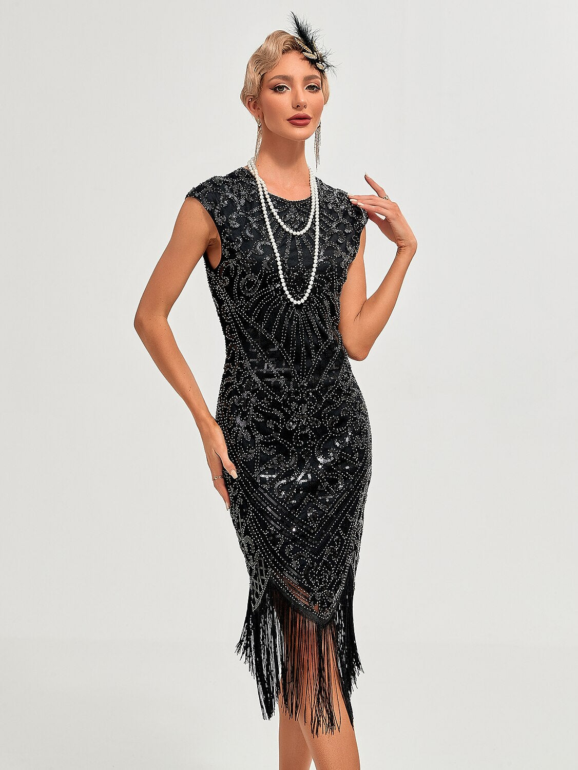 Art Deco Beading Flapper Dress