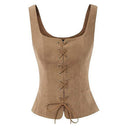 Pirate Renaissance Lace up Corset Vest Bodice - Retrorobe