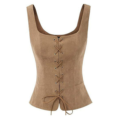 Pirate Renaissance Lace up Corset Vest Bodice