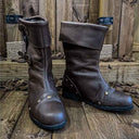 Botas altas de caballero medieval