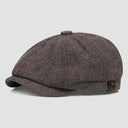 Men's Brown Heritage Vest & Newsboy Cap 2-Piece Set