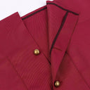 Men's Burgundy Renaissance Vest 4-Piece Costume Set