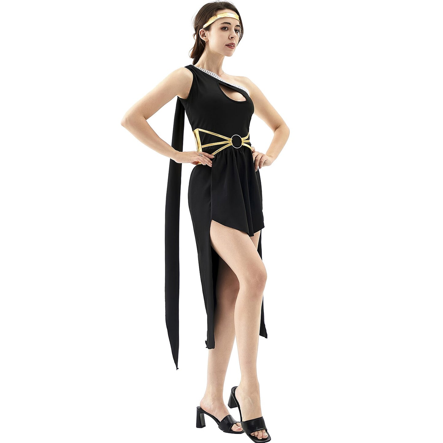 Egyptian Goddess Costume Black Dress