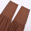 Men's Burgundy Renaissance Long Vest 3-Piece Costume Set