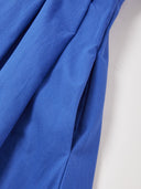 Women’s Oktoberfest Royal Blue Midi Dirndl Dress with Floral Apron