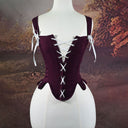 Women's Lace-Up Witch Dress 4-Piece Set