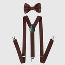 Set da uomo composto da gilet Gatsby marrone anni '20 e fedora, 6 pezzi