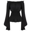 Renaissance Medieval Gothic Victorian Bell Sleeves Tops - Retrorobe
