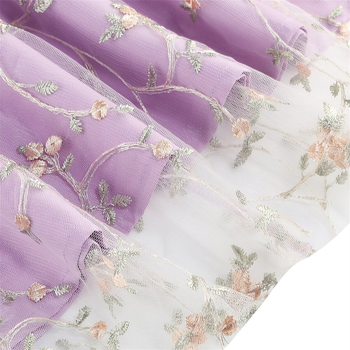 Floral Embroidered Halter Midi Dress