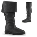 Medieval Renaissance Shoes Knee High Boots Flat Jazz Boots Pirate Viking Crusader Fancy Dress Men's Unisex Celtic Pirate Halloween Masquerade Performance Party / Evening LARP Adults' Shoes
