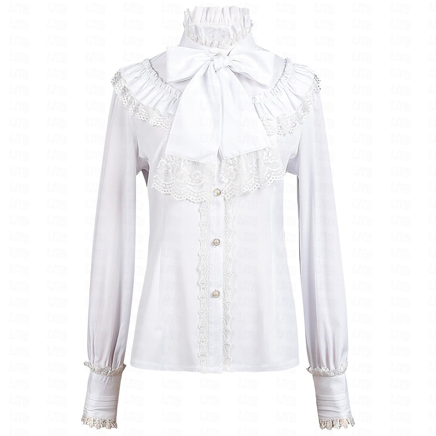 Retro Vintage Rococo Princess Style Ruffle Sleeve  Blouse