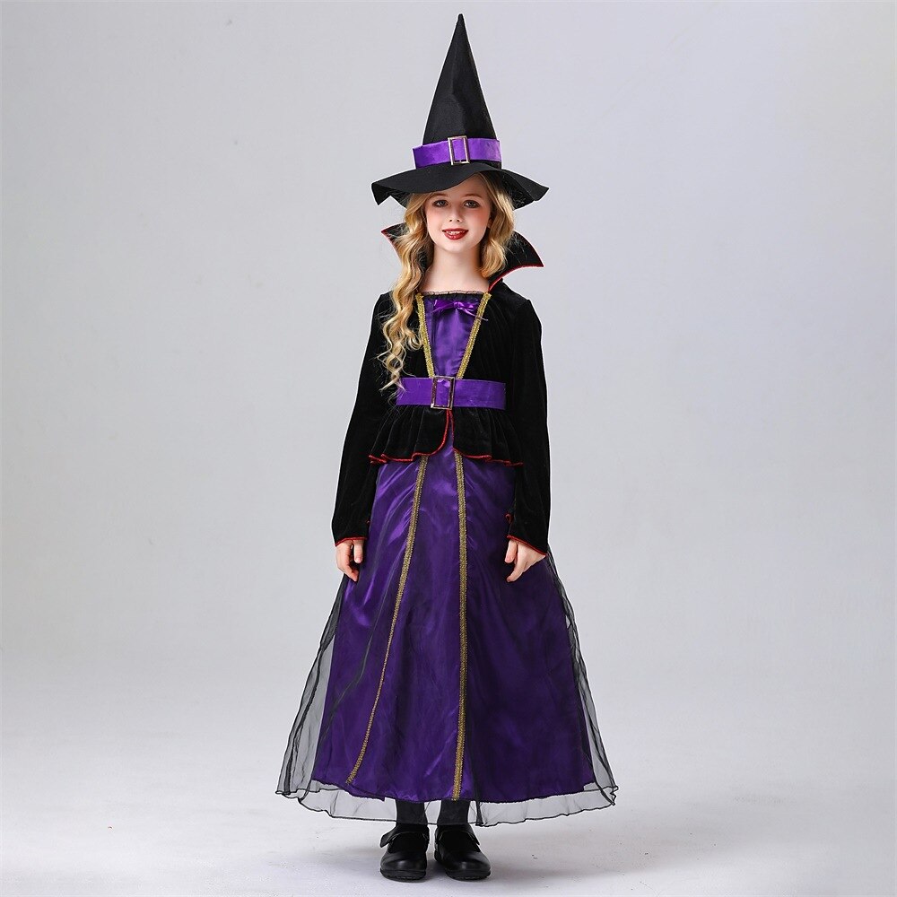 Girls' Witch Halloween Dress Cosplay Costume