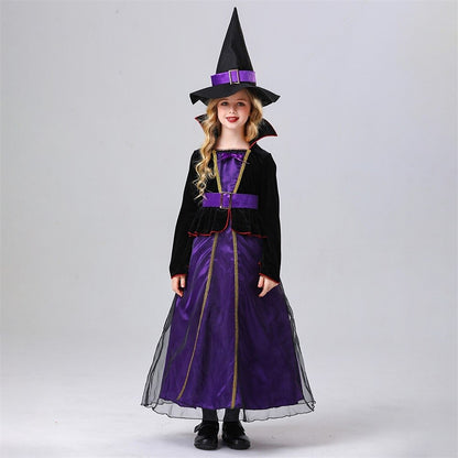 Girls' Witch Halloween Dress Cosplay Costume