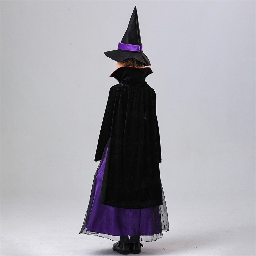 Girls' Witch Halloween Dress Cosplay Costume