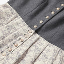 Oktoberfest Grey Dirndl Dress with Deer Print Apron