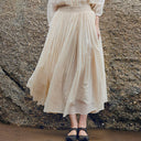 Renaissance Style Classic Cotton Long Skirt - Retrorobe