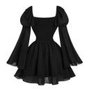 Vestido corto estilo corsé de hada medieval