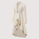 Steampunk High - Low Hem Long Jacket Dress - Retrorobe