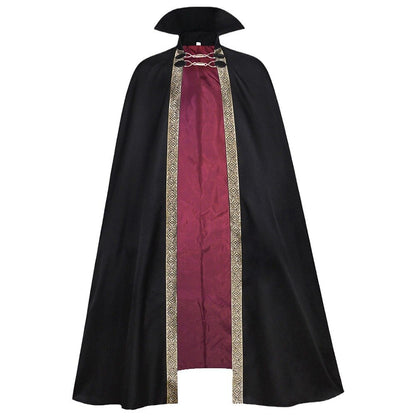 Medieval Cape Cloak with Hat for Masquerade Carnival