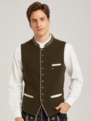 Herren Heritage Trachtenweste in Waldbraun
