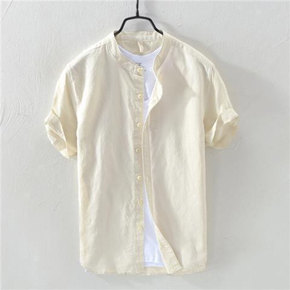 Men's Oktoberfest Linen Short Sleeve Shirt