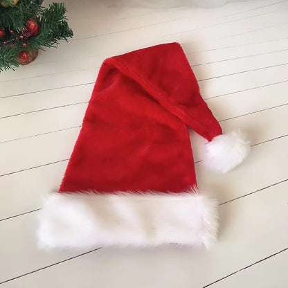 2 PCS Christmas Santa Claus Plush Hat