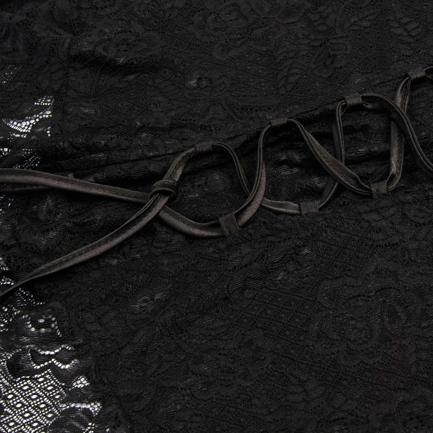 Gothic Witch lace-up lace Dress