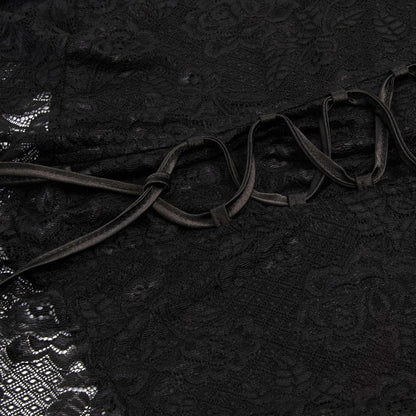 Gothic Witch lace-up lace Dress