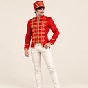 Men's Red Gold-Piped Nutcracker 3-Piece Costume Set