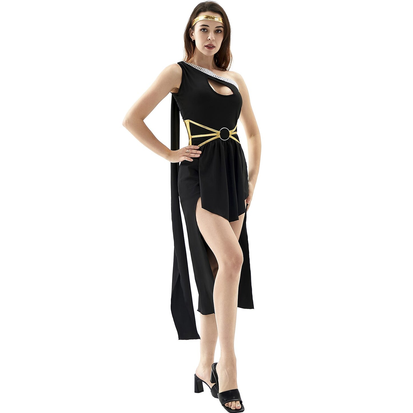 Egyptian Goddess Costume Black Dress