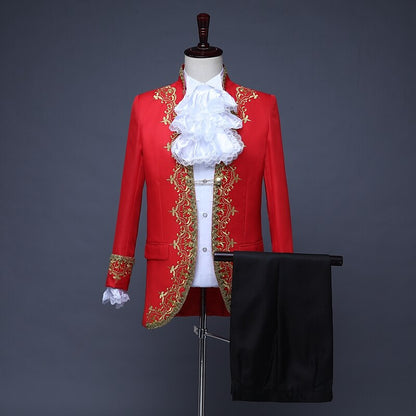 Rococo Style Medieval Coat & Pants Set for Aristocrat Looks