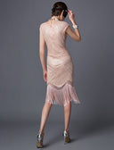 Art Deco Sequin Tassel Flapper Cocktail Dress