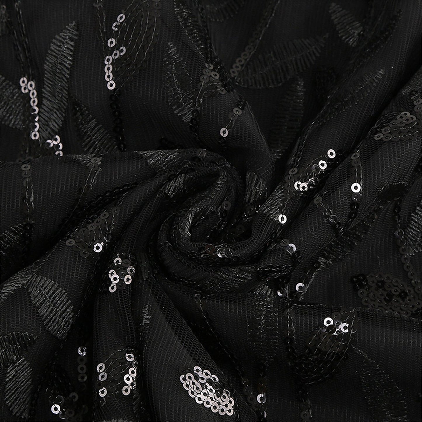 Embroidered Flutter Sleeve Midi Dress